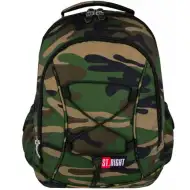 St.Right Moro terepmintás kétrekeszes iskolatáska, hátizsák