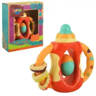 Cumisüveg alakú többfunkciós bébi csörgő 15x16cm