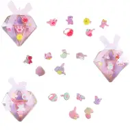 Gyűrű szett többféle változatban gyémántalakú dobozban 1db