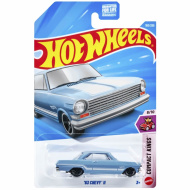 Hot Wheels: '63 Chevy II kék kisautó 1/64 - Mattel