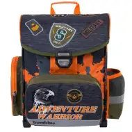 Bambino: Military ergonomikus iskolatáska, hátizsák 36x27x14cm