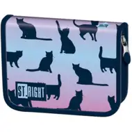 St.Right Night Cats kihajtható töltetlen tolltartó