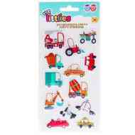 Járművek domború matrica szett