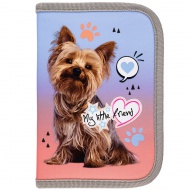 My Little Friend - Grey Yorkie mintás kihajtható tolltartó 21x14x3,5cm
