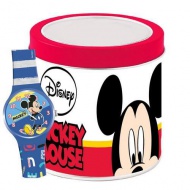 Mickey egér analóg karóra fém dobozban
