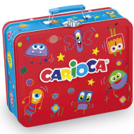 Színes filctoll szett fém dobozoban 80db-os - Carioca