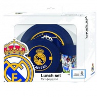 Real Madrid műanyag 3 db-os reggeliző szett