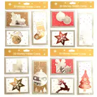 Karácsonyi 3D-s üdvözlőkártya szett borítékkal 3db-os többféle változatban