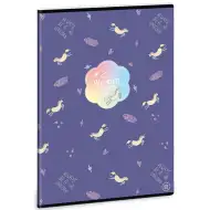 Wonderland unikornis négyzethálós füzet A/4