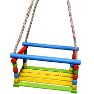 Fa színes hinta kötéllel