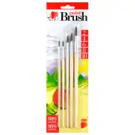 ICO: natúr fanyelű póniszőr ecset ötféle méretben