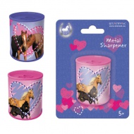 Lovas hengeres fém ceruzahegyező 2 változatban 