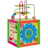 Oktató fakocka golyóvezetővel