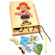 Öltöztethető kislány fajáték