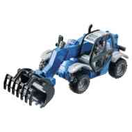 Rakodógép markolóval 1/27 kék - Mondo