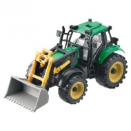 Traktor markolóval 1/27 zöld - Mondo
