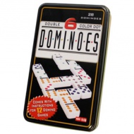 Mini dominó szett fém díszdobozban 28db-os