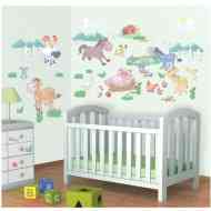 Vidámság a farmon Baby fali dekorációs szett - Walltastic
