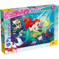 Ariel a kis hableány 2 az 1-ben 60db-os puzzle és színező 50x35cm - Lisciani