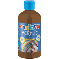 Acrylic Akril festék barna színben 250ml - Carioca