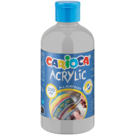 Acrylic Akril festék ezüst színben 250ml - Carioca