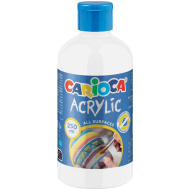 Acrylic Akril festék fehér színben 250ml - Carioca