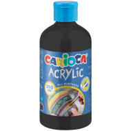 Acrylic Akril festék fekete színben 250ml - Carioca