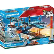 Playmobil: Air Stuntshow - "Főnix" kétfedelű repülő hanggal (70831)