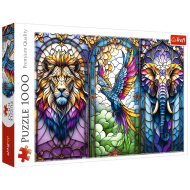 Állatos ólomüveg 1000db-os puzzle - Trefl