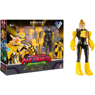 Quantum Heroes: Dinoster Delby akciófigura sárga páncéllal 20 cm