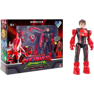 Quantum Heroes: Dinoster Lucio akciófigura piros páncéllal 20 cm