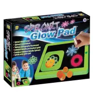 Spirálok neon világító rajztábla filctollakkal