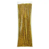 PlayBox: Arany színű zsenília szálak 100db 6mm