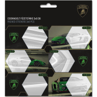 Ars Una: Zöld Lamborghini mintás csomagolt füzetcímke 3x6db-os