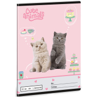 Ars Una: Cute animals-tea party A/5 3.osztályos vonalas füzet 12-32