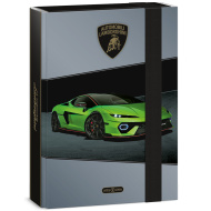 Ars Una: Zöld Lamborghini gumis füzetbox A/5