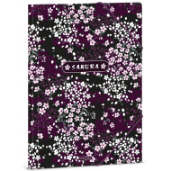 Ars Una: Sakura virág mintás gumis dosszié A/4-es méret