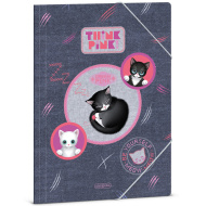 Ars Una: Think Pink cuki cicás gumis dosszié A/4-es méret