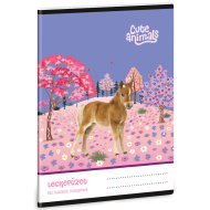 Ars Una: Cute animals lovas leckefüzet 38 lapos A/5
