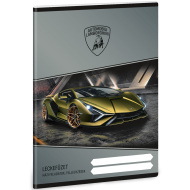 Ars Una: Lamborghini mintás leckefüzet 38 lapos A/5