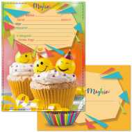 Ars Una: Muffin mintás 10db-os meghívó szett borítékkal