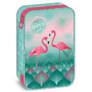 Ars Una: Pink Flamingo többszintes tolltartó 15,5x22,5x4,5cm