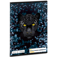 Ars Una: Black Panther párduc mintás 3. osztályos vonalas füzet A/5 12-32