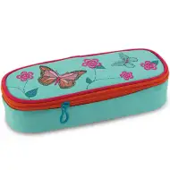 Pillangó mintás lekerekített tolltartó 23x5x9cm