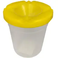 Ars Una: Ecsetmosó pohár sárga színben