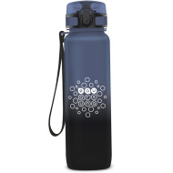 Ars Una: BPA-mentes színátmenetes motivációs kulacs matt - 1000 ml - Stormy Night