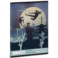 Ars Una: Ninjas in the dark mintás kockás füzet A/5 27-32