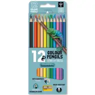 Ars Una: 12 színű háromszögletű színes ceruzakészlet hegyezővel