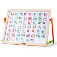 Asztali mágnestábla betűkkel és számokkal - Woodyland