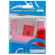 Spirit: Áttetsző rózsaszín öntapadós oldaljelölő 75x75mm